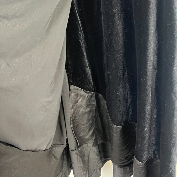 NWT DKNY Velvet Midi Wrap Dress Sleeveless Black Size 12 NEW $139 - Picture 4 of 12